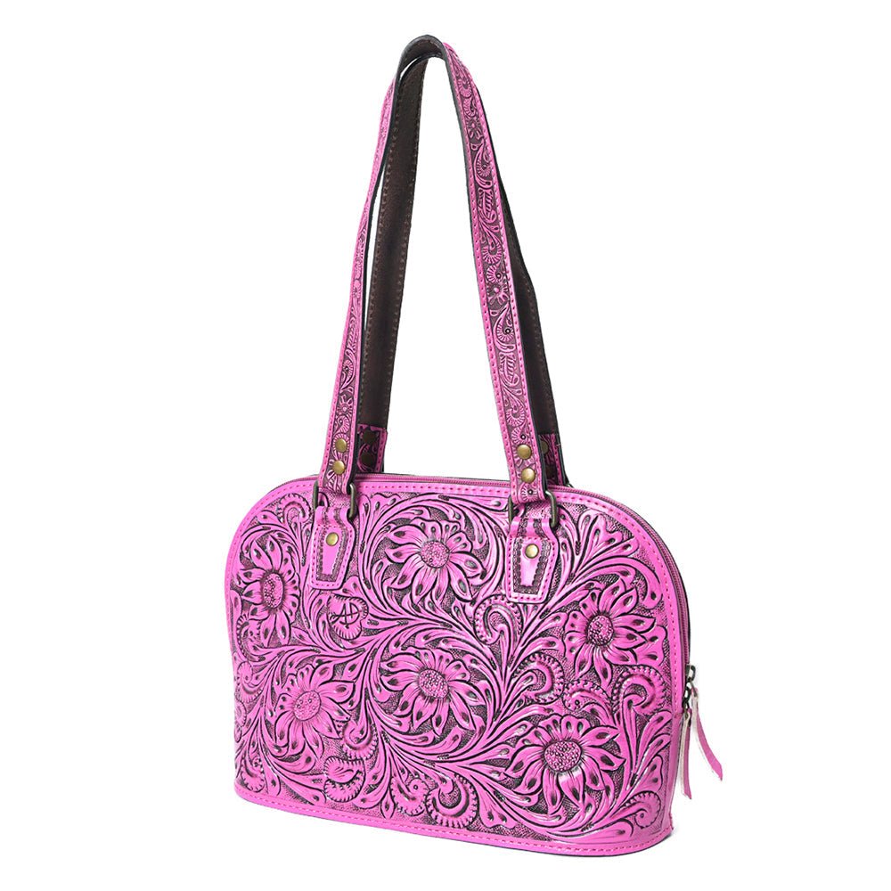 American Darling Tote Hand Tooled Genuine Leather