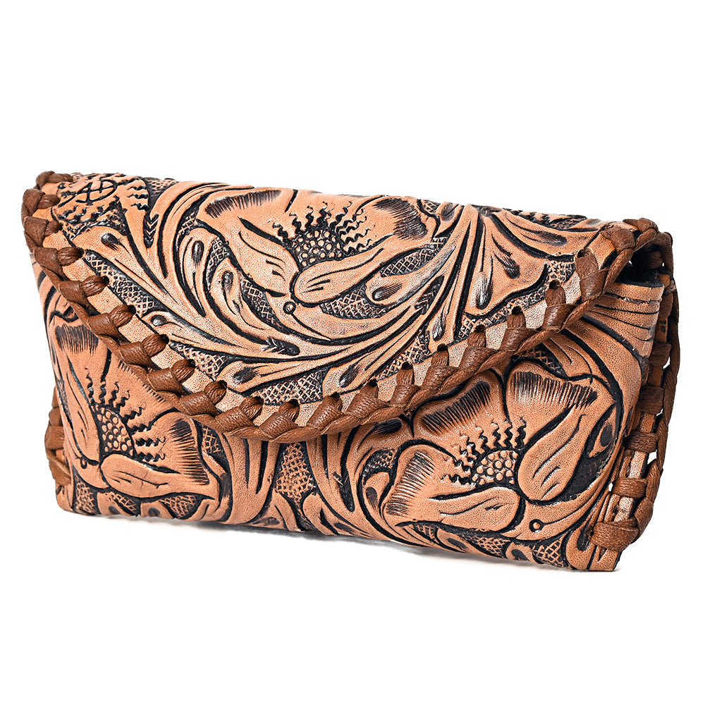 American Darling Sunglass Case Hand Tooled Genuine Leather
