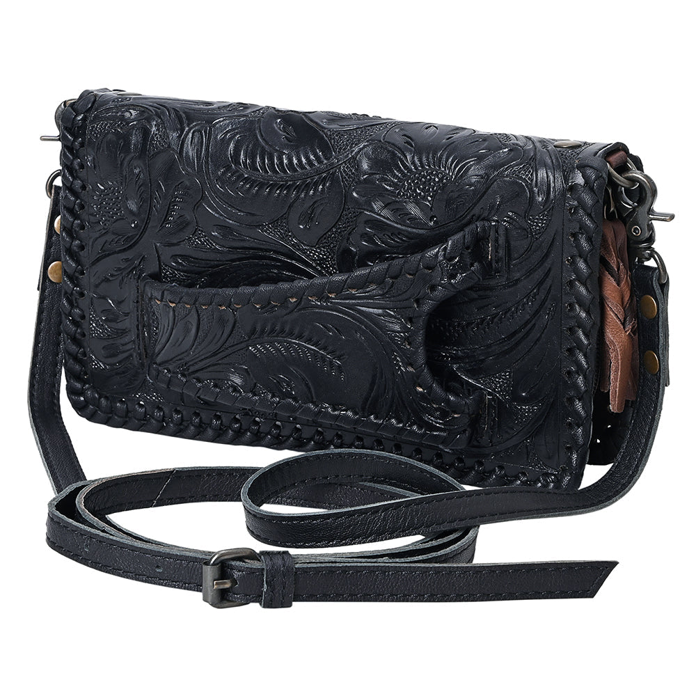 American Darling Clutch Hand Tooled Genuine Leather
