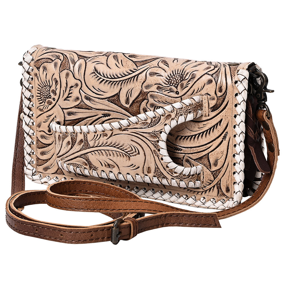 American Darling Clutch Hand Tooled Genuine Leather
