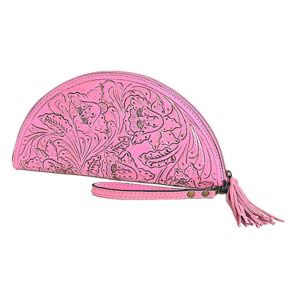 American Darling Clutch Hand Tooled Genuine Leather