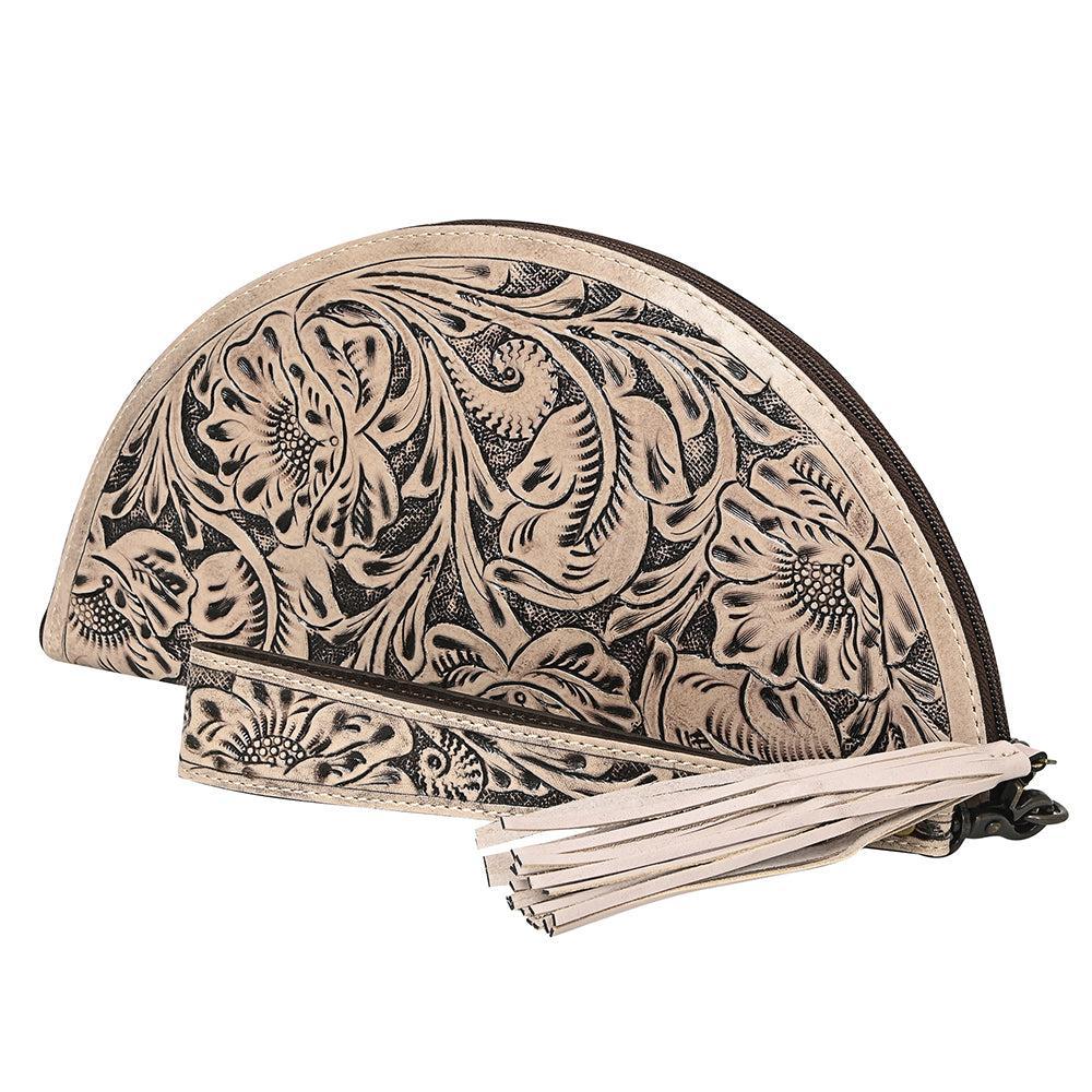 American Darling Clutch Hand Tooled Genuine Leather