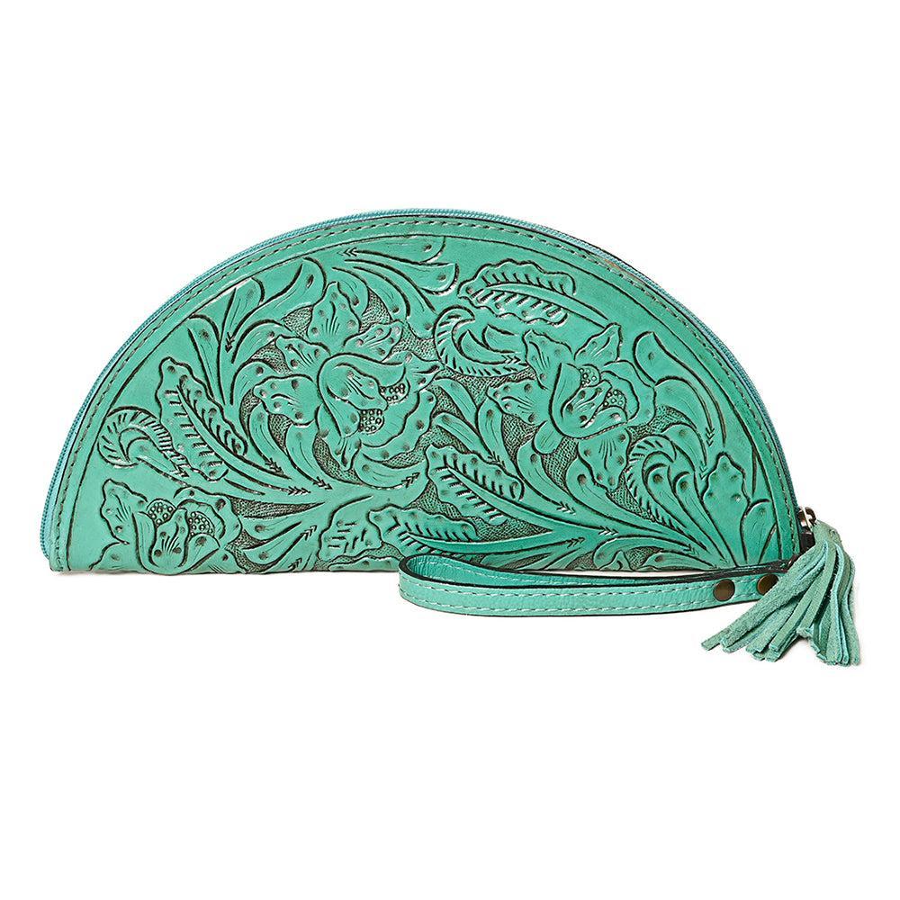 American Darling Clutch Hand Tooled Genuine Leather