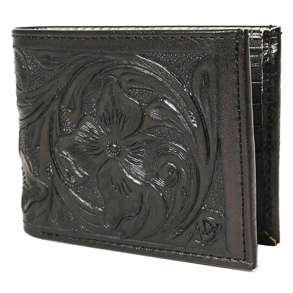 American Darling Wallet Hand Tooled Genuine Leather