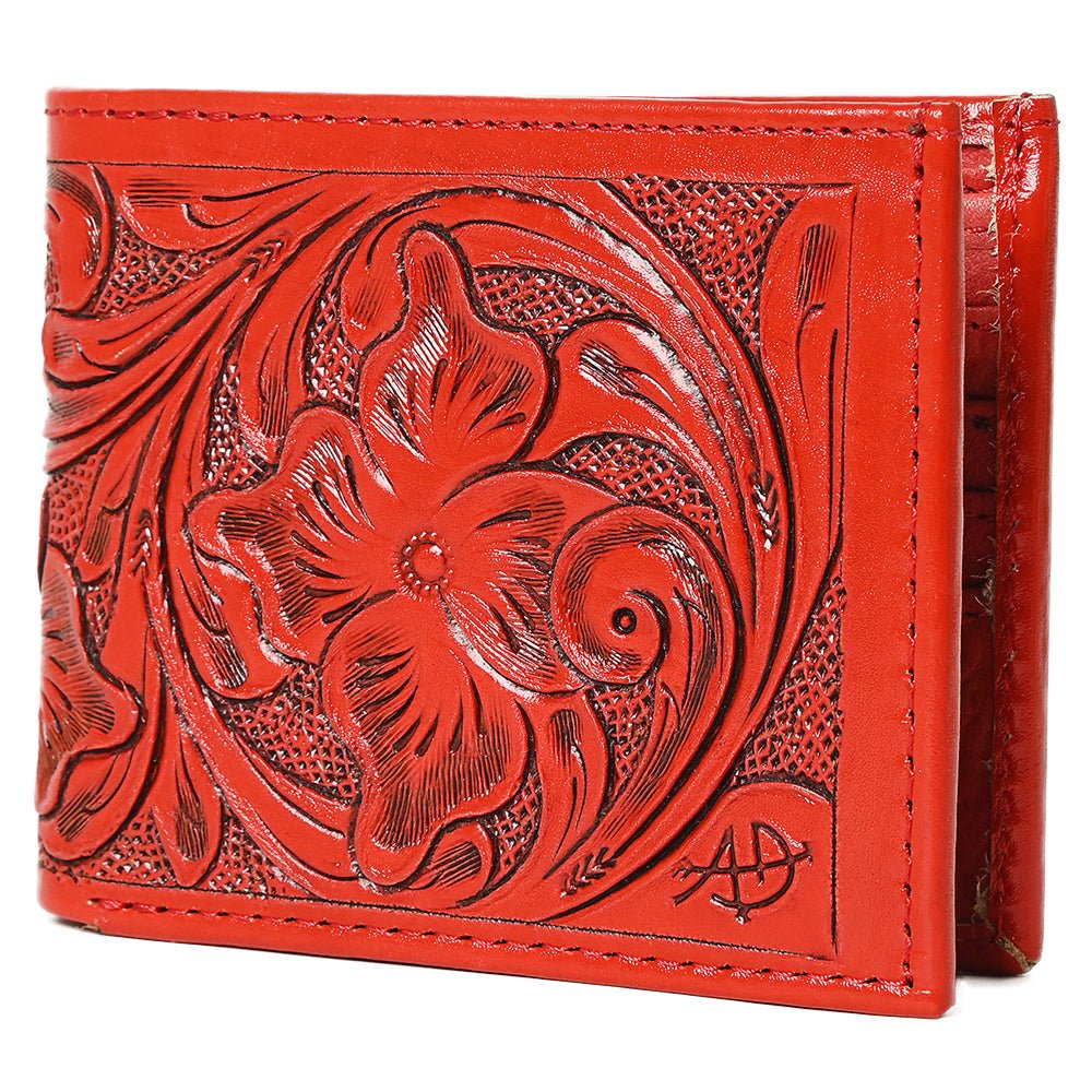 American Darling Wallet Hand Tooled Genuine Leather