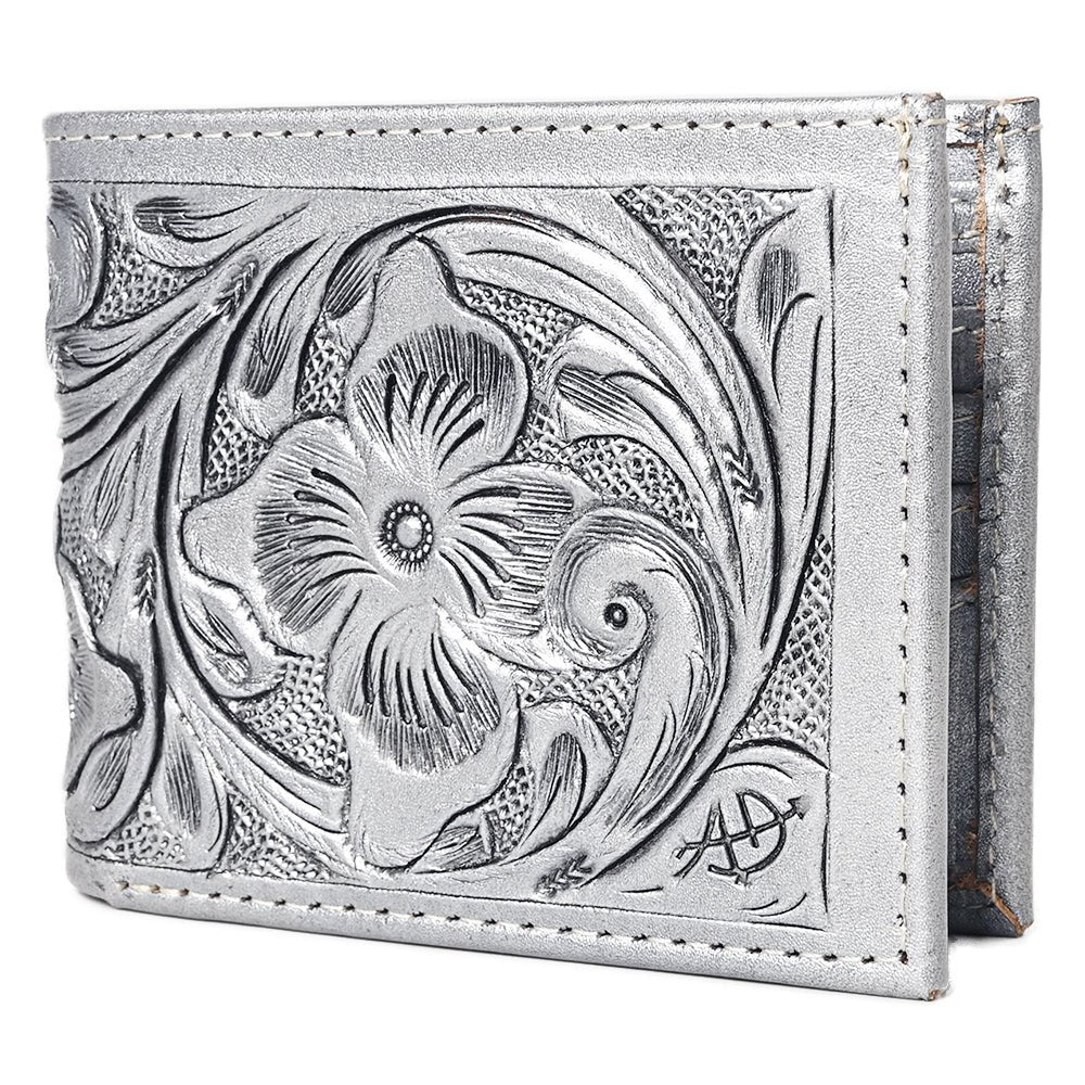American Darling Wallet Hand Tooled Genuine Leather