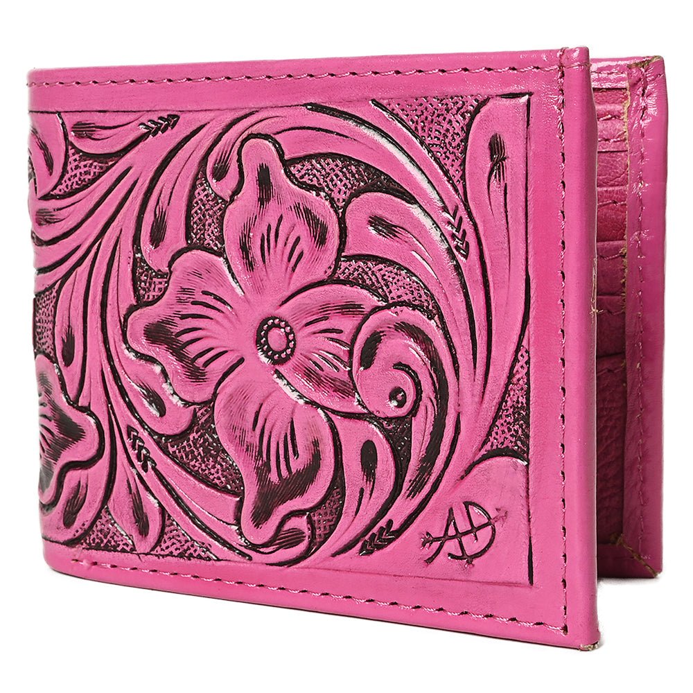 American Darling Wallet Hand Tooled Genuine Leather