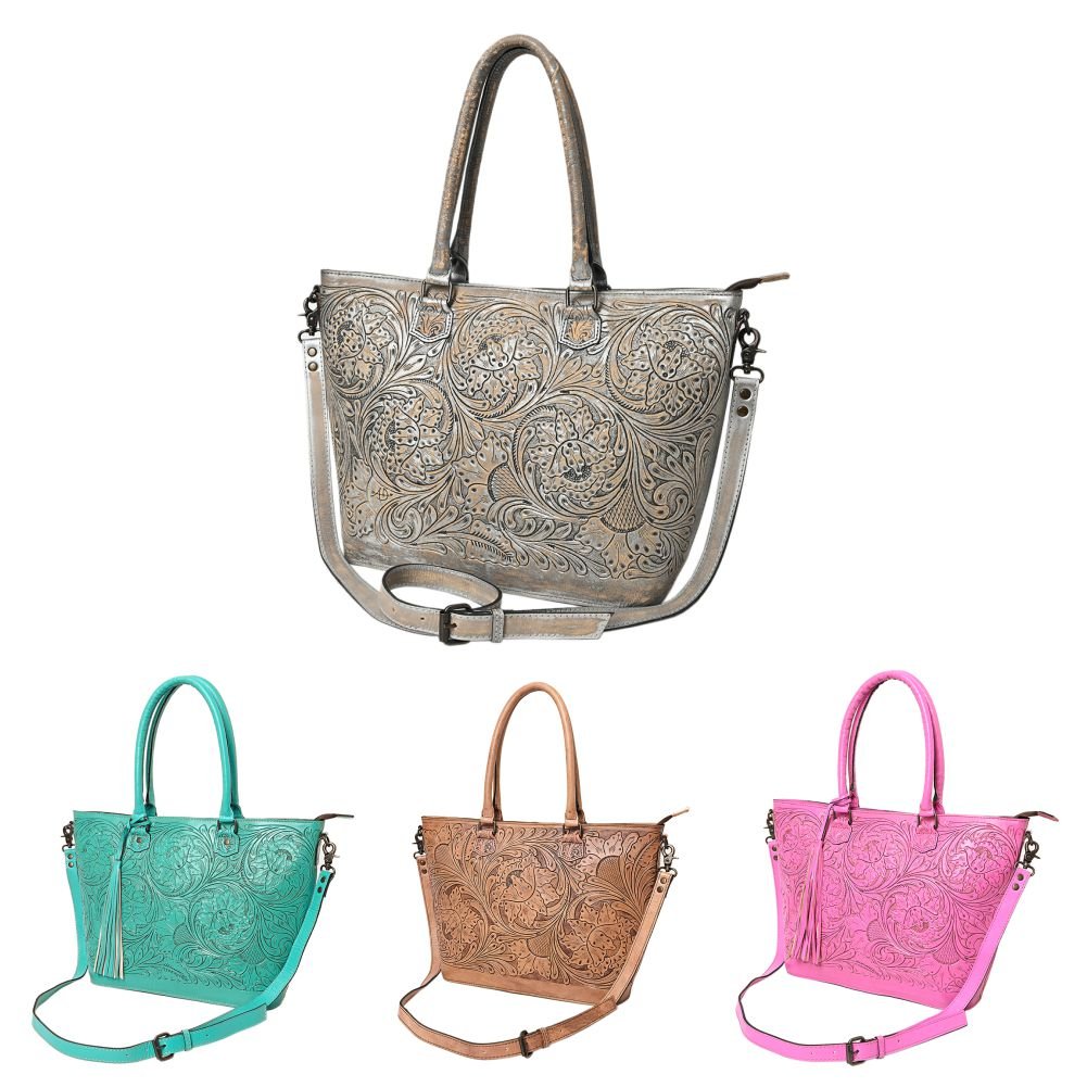 American Darling Hand Tooled Genuine Leather