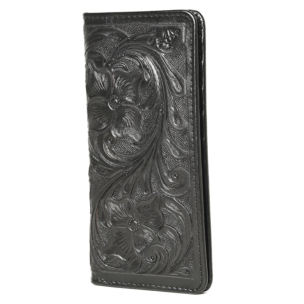 American Darling Wallet Hand Tooled Genuine Leather