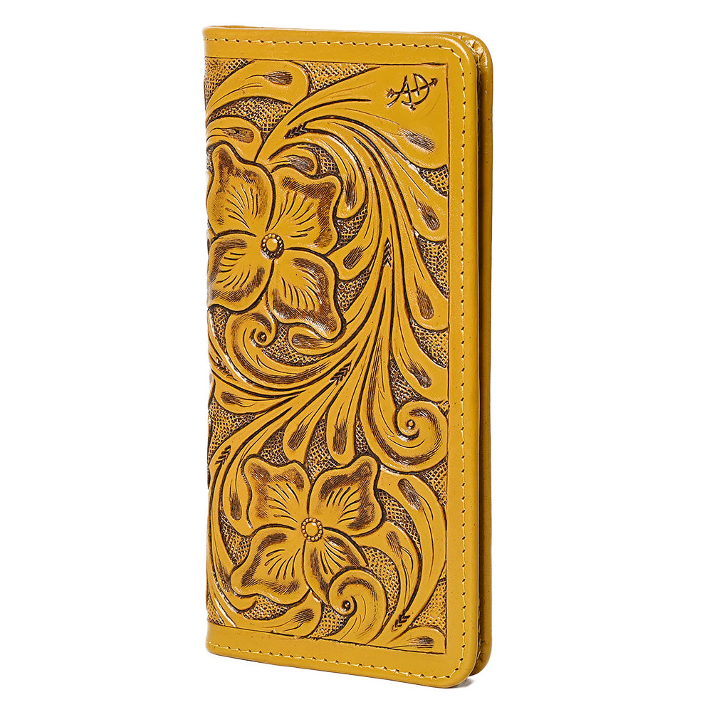 American Darling Wallet Hand Tooled Genuine Leather