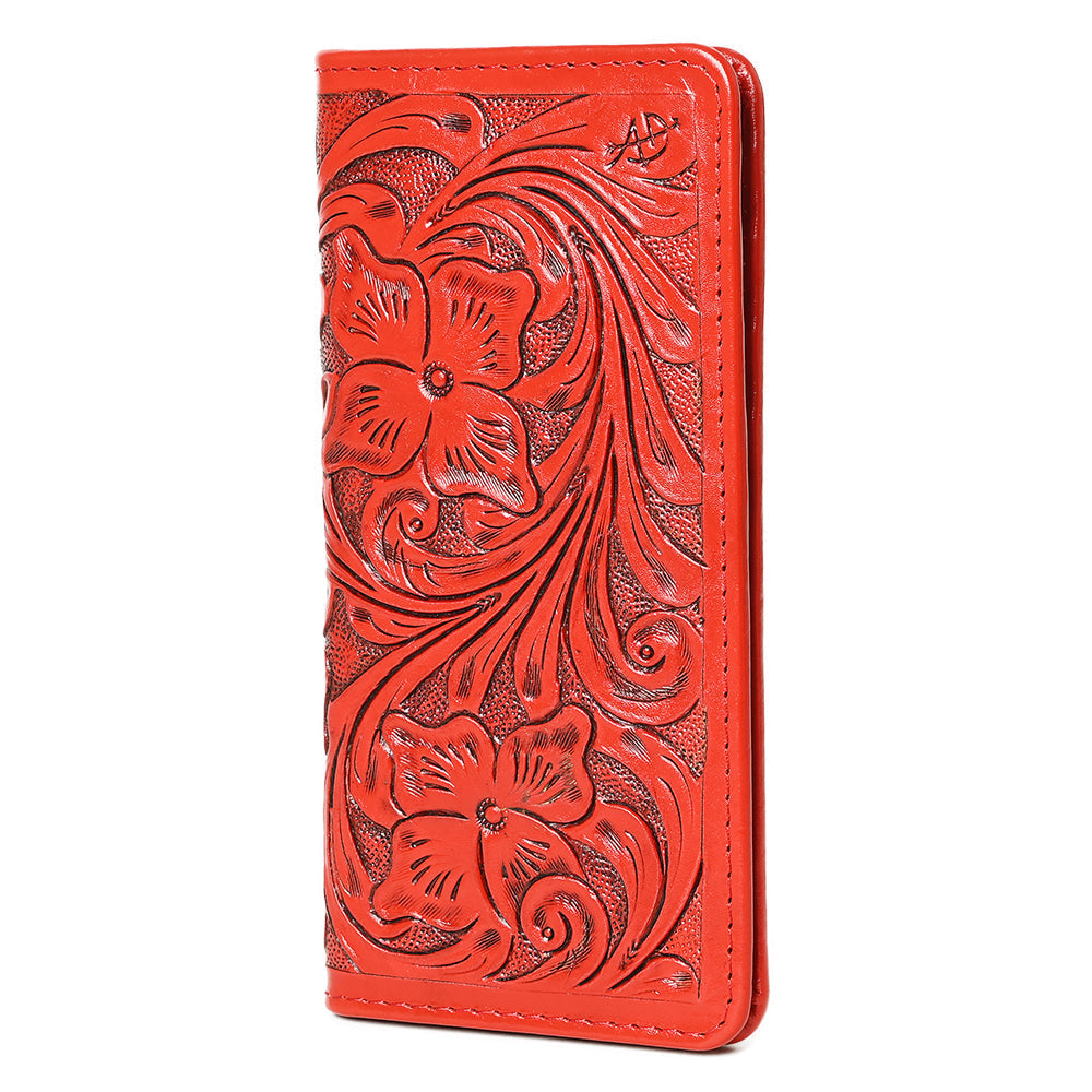American Darling Wallet Hand Tooled Genuine Leather