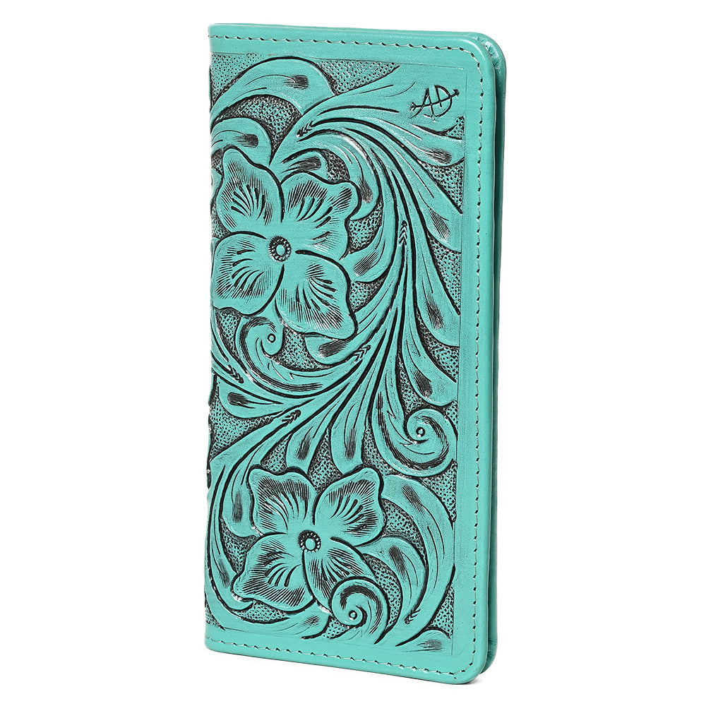 American Darling Wallet Hand Tooled Genuine Leather