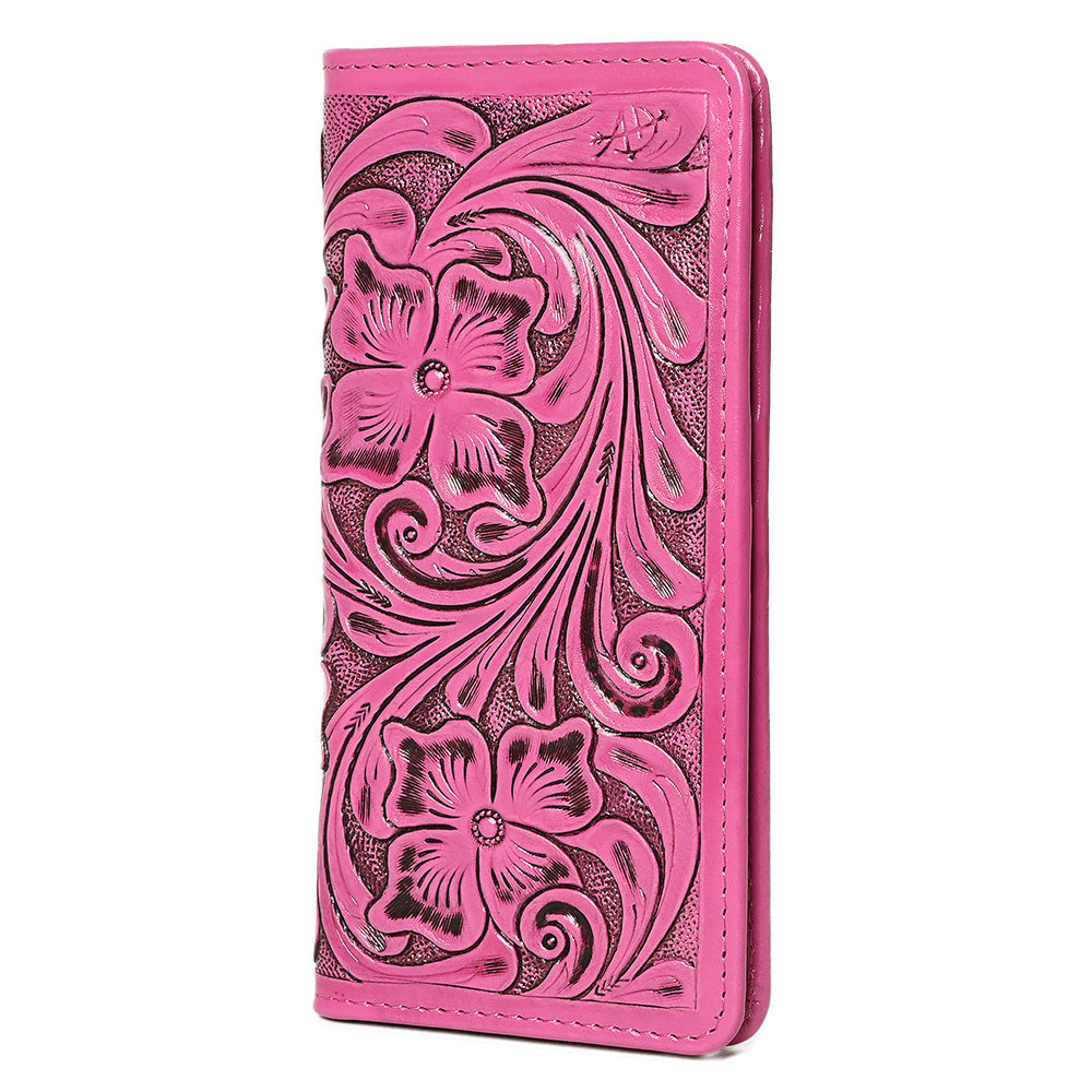 American Darling Wallet Hand Tooled Genuine Leather