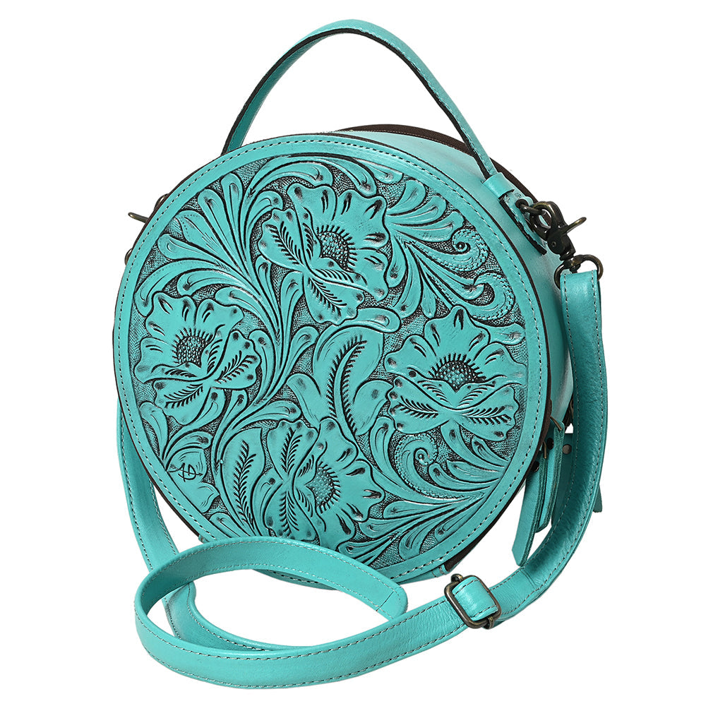 American Darling Canteen Hand Tooled Genuine Leather