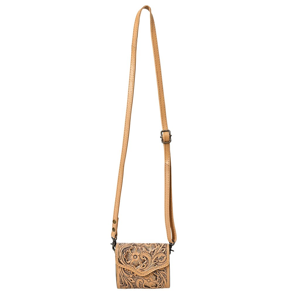 American Darling Wallet Hand Tooled Genuine Leather