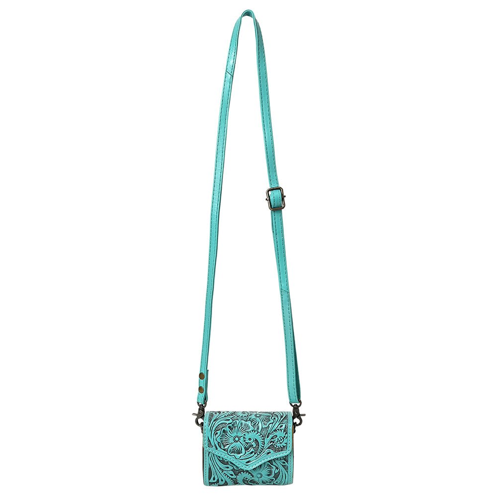 American Darling Wallet Hand Tooled Genuine Leather