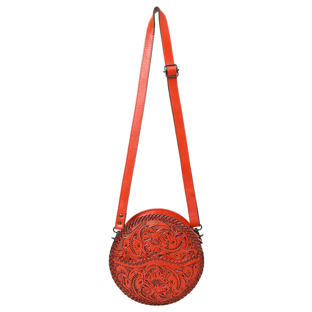 American Darling Canteen Hand Tooled Genuine Leather