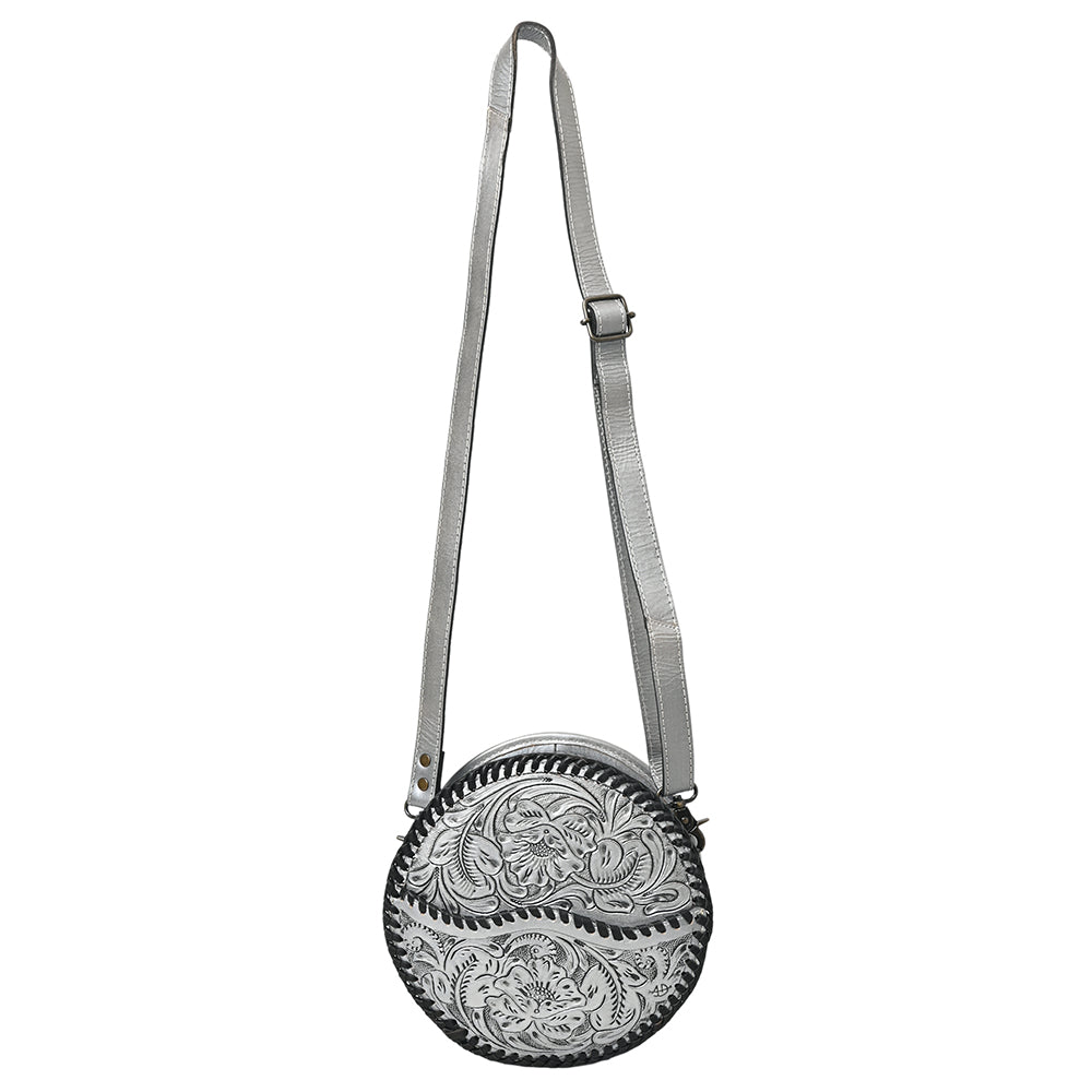 American Darling Canteen Hand Tooled Genuine Leather