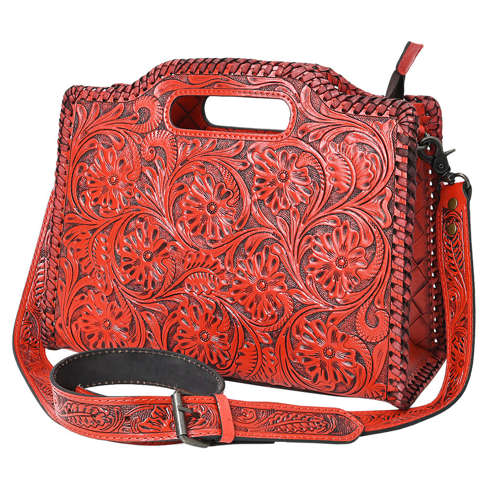 Clutch Hand Tooled Genuine Leather