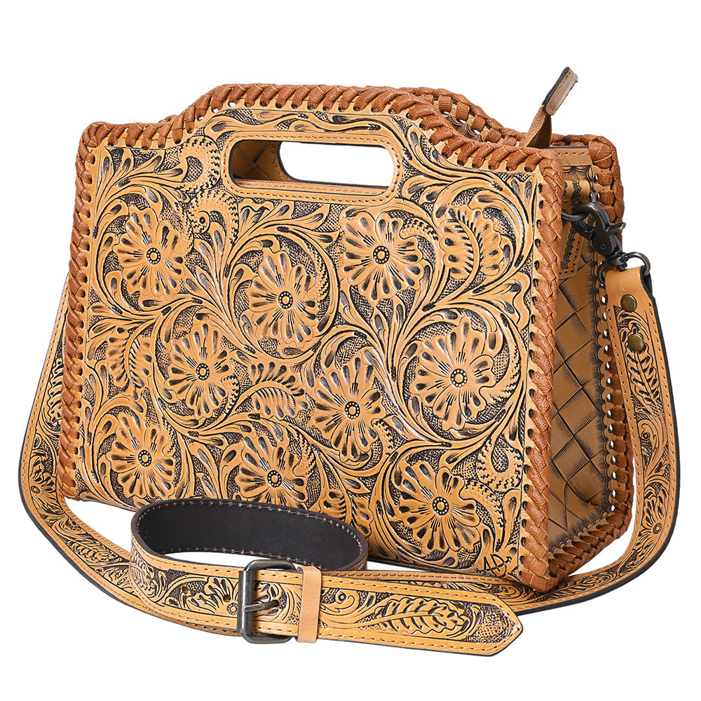 Clutch Hand Tooled Genuine Leather