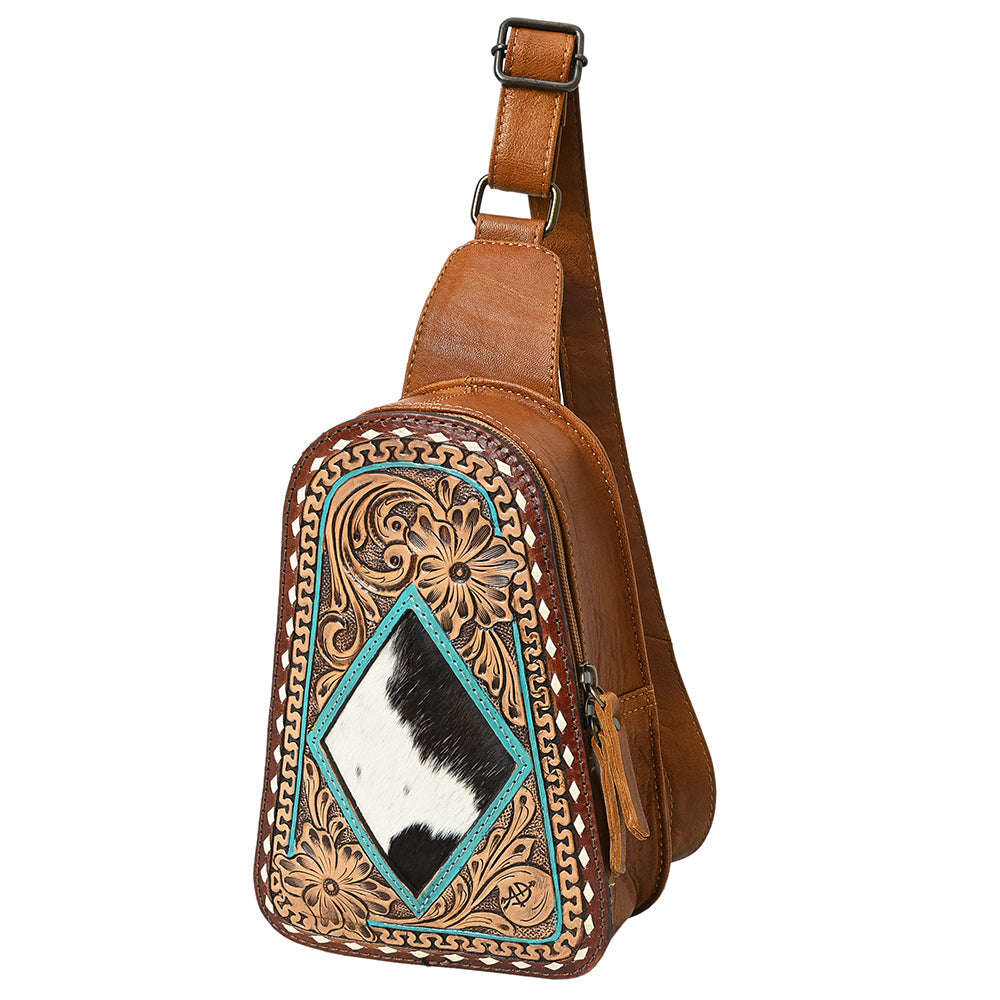 American Darling Sling Hand Tooled Genuine Leather