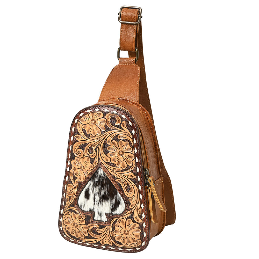 American Darling Sling Hand Tooled Genuine Leather