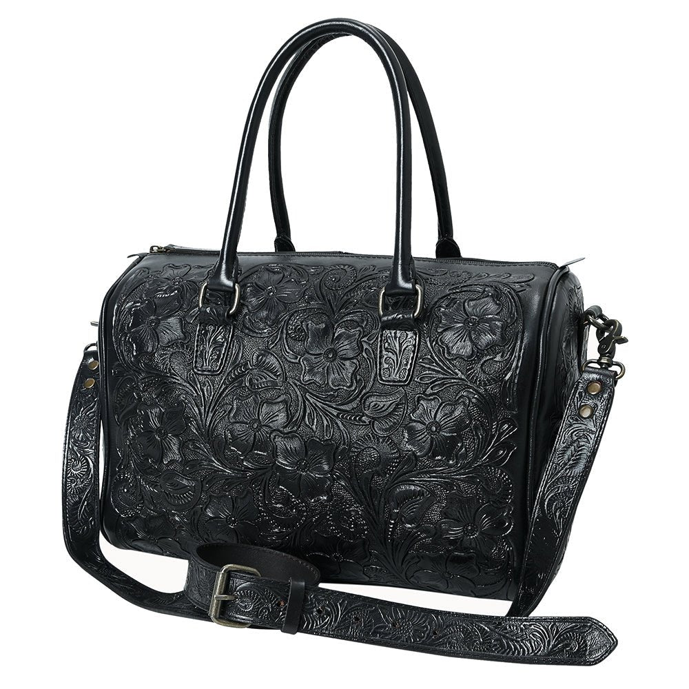 American Darling Duffel Hand Tooled Genuine Leather