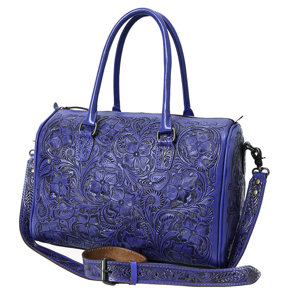 American Darling Duffel Hand Tooled Genuine Leather