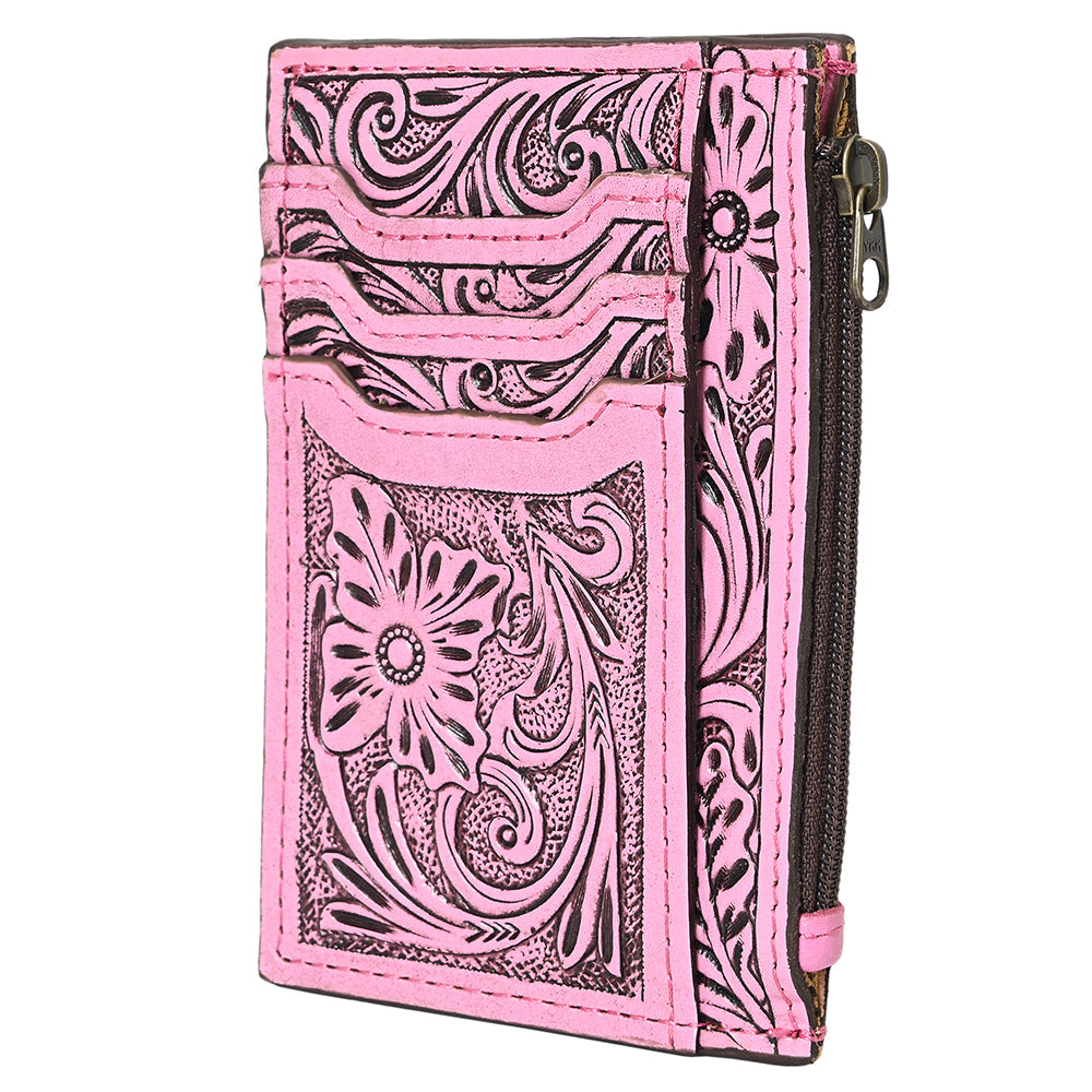 American Darling Card-Holder Hand Tooled Genuine Leather