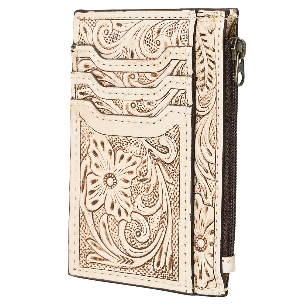 American Darling Card-Holder Hand Tooled Genuine Leather