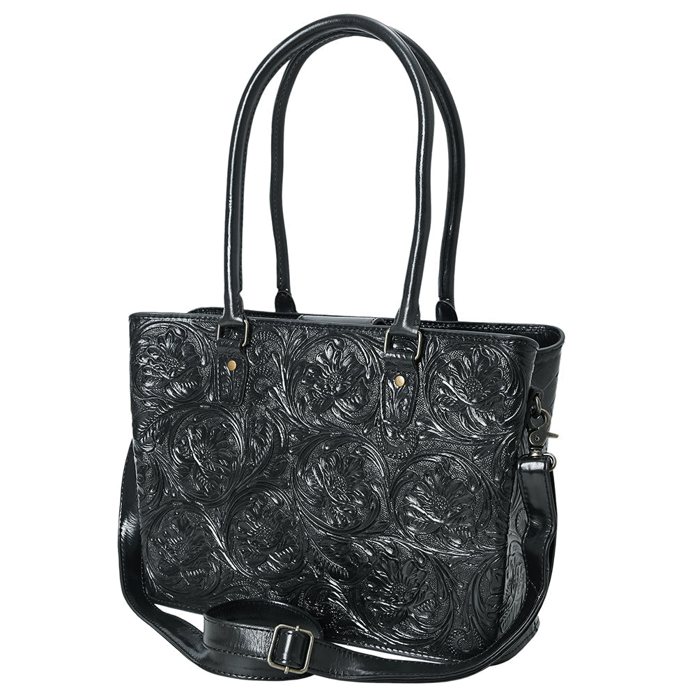 American Darling Tote Hand Tooled Genuine Leather