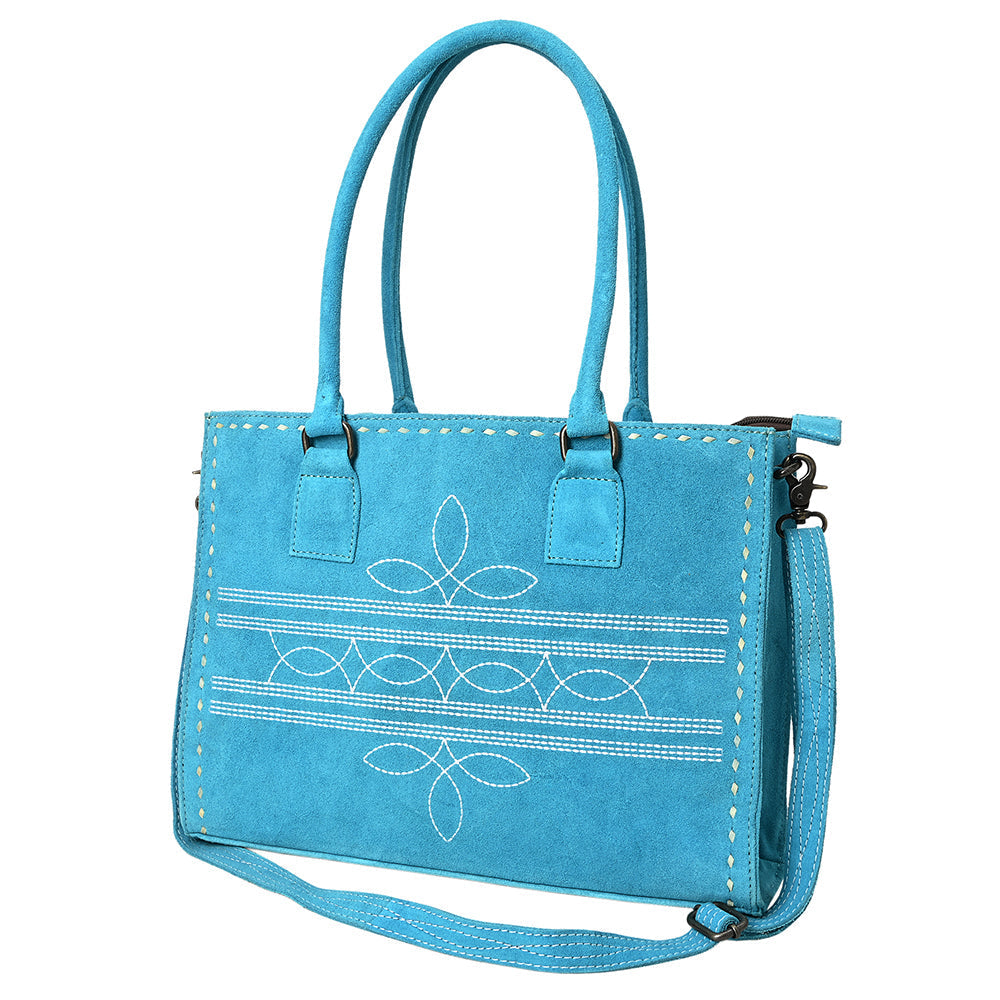 American Darling Tote Genuine Suede Leather