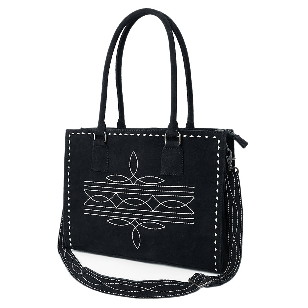 American Darling Tote Genuine Suede Leather