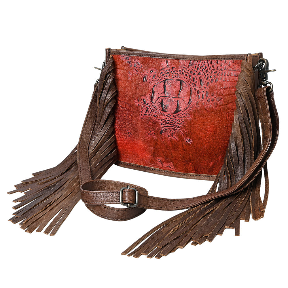 American Darling Crossbody Crocodile Embossed Genuine Leather