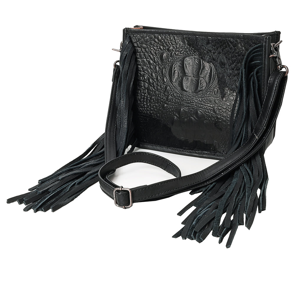 American Darling Crossbody Crocodile Embossed Genuine Leather