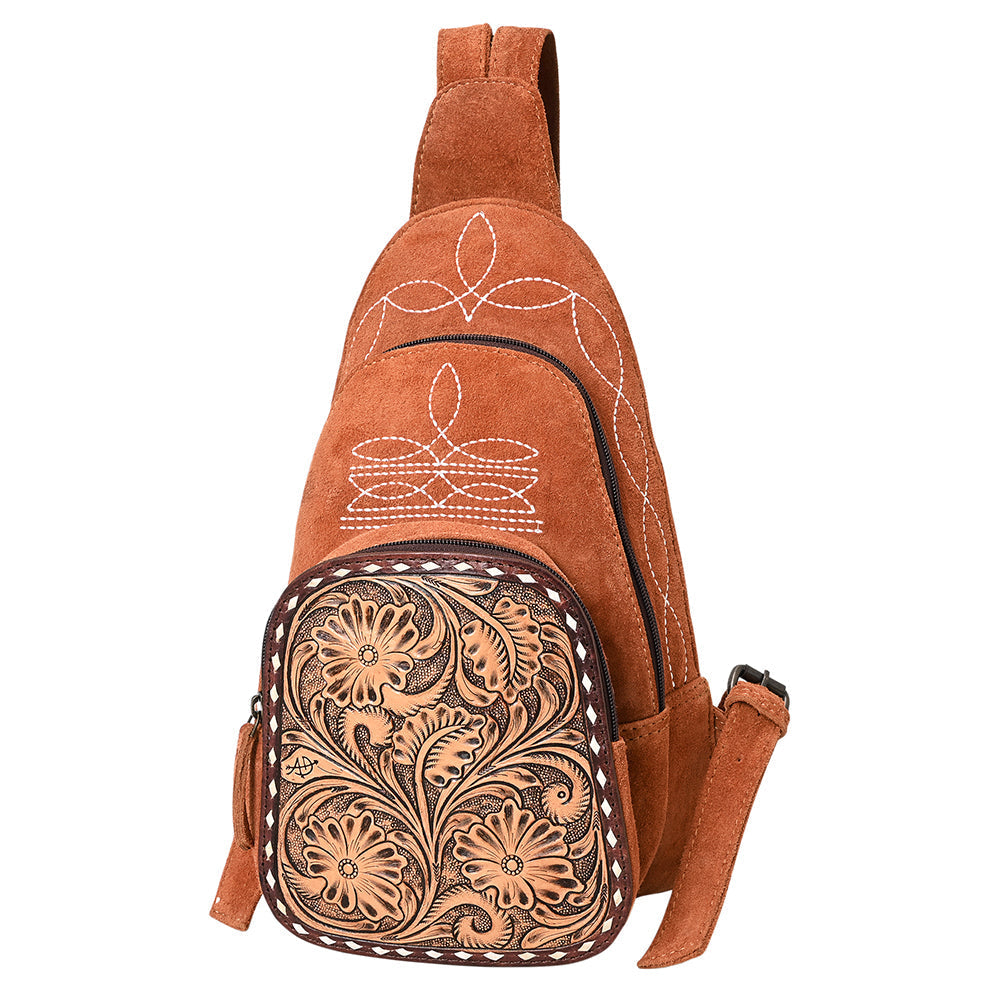 American Darling Sling Hand Tooled Genuine Leather