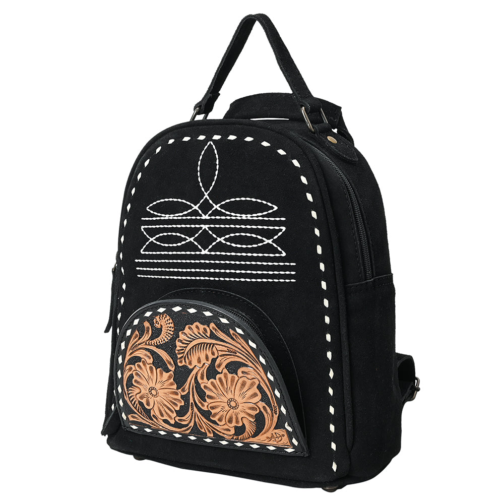 American Darling Backpack Hand Tooled Genuine Leather