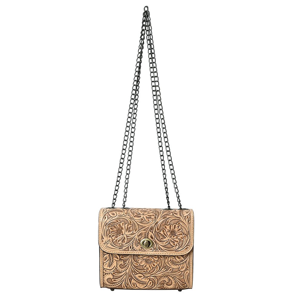 American Darling Small Crossbody Beautifully Hand Tooled Genuine Leather