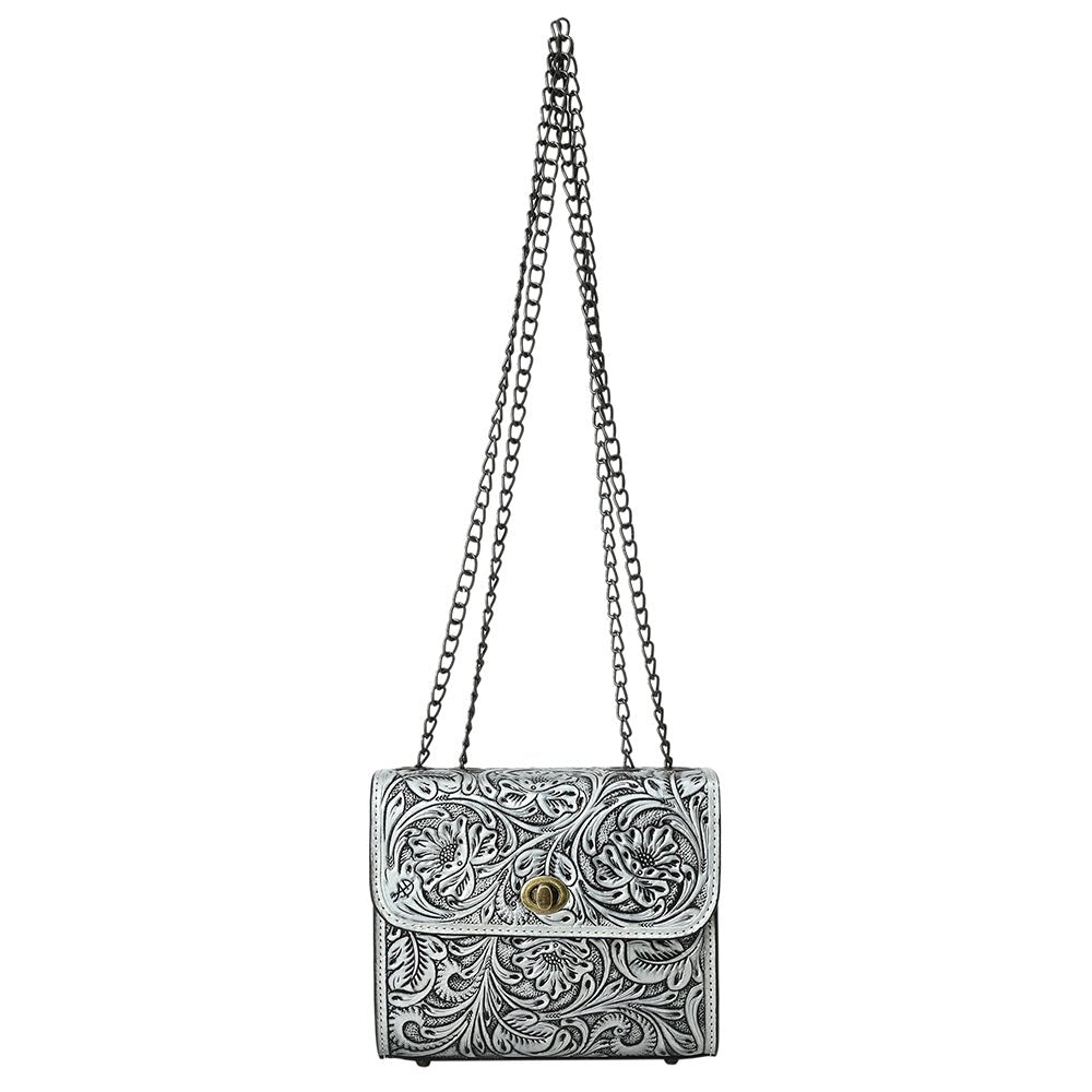 American Darling Small Crossbody Beautifully Hand Tooled Genuine Leather