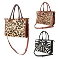 American Darling Briefcase Hair-On Genuine Leather