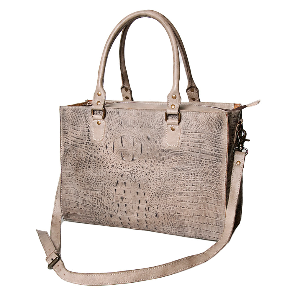 American Darling Briefcase Hand Tooled Genuine Leather