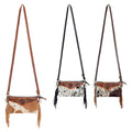 American Darling Small Crossbody Hand Tooled Hair-On Genuine Leather