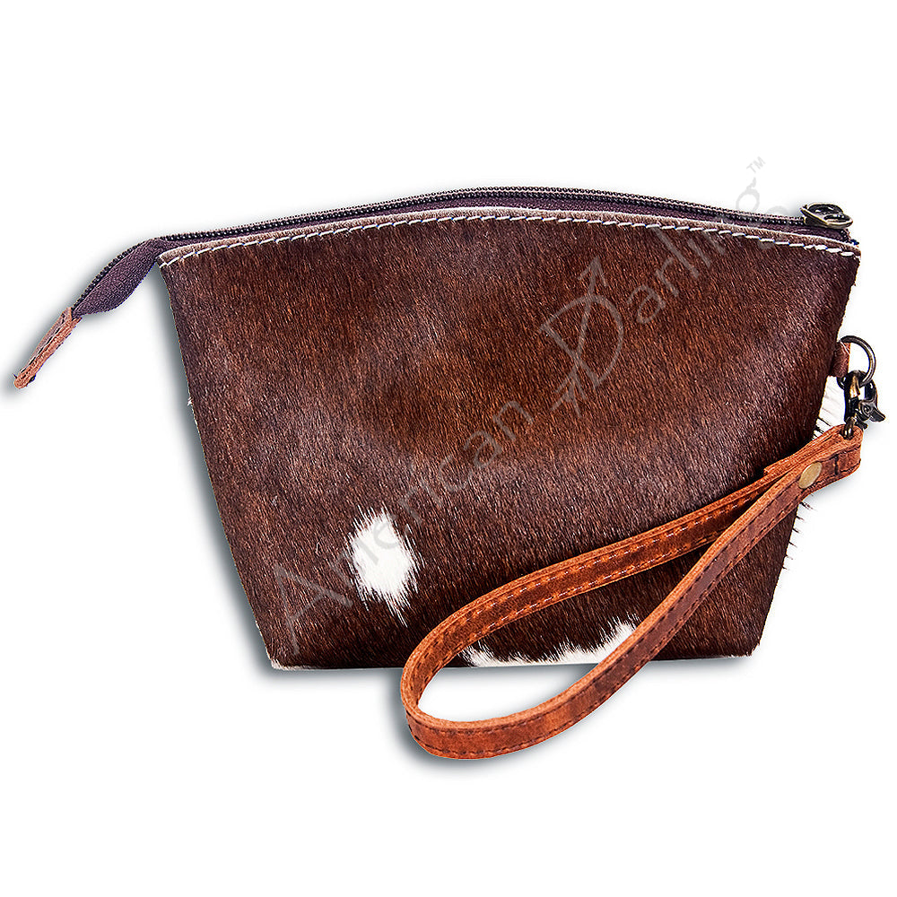 American Darling Coin Purse Hair-On Genuine Leather