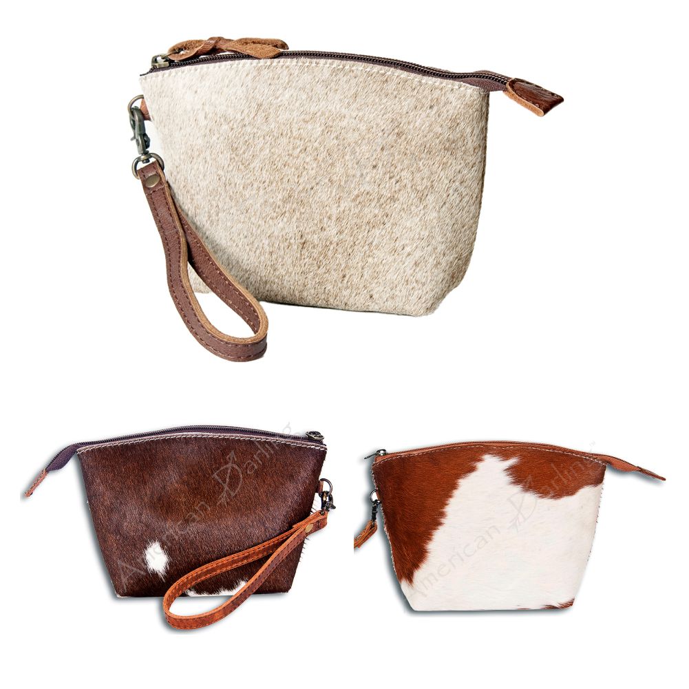 American Darling Coin Purse Hair-On Genuine Leather