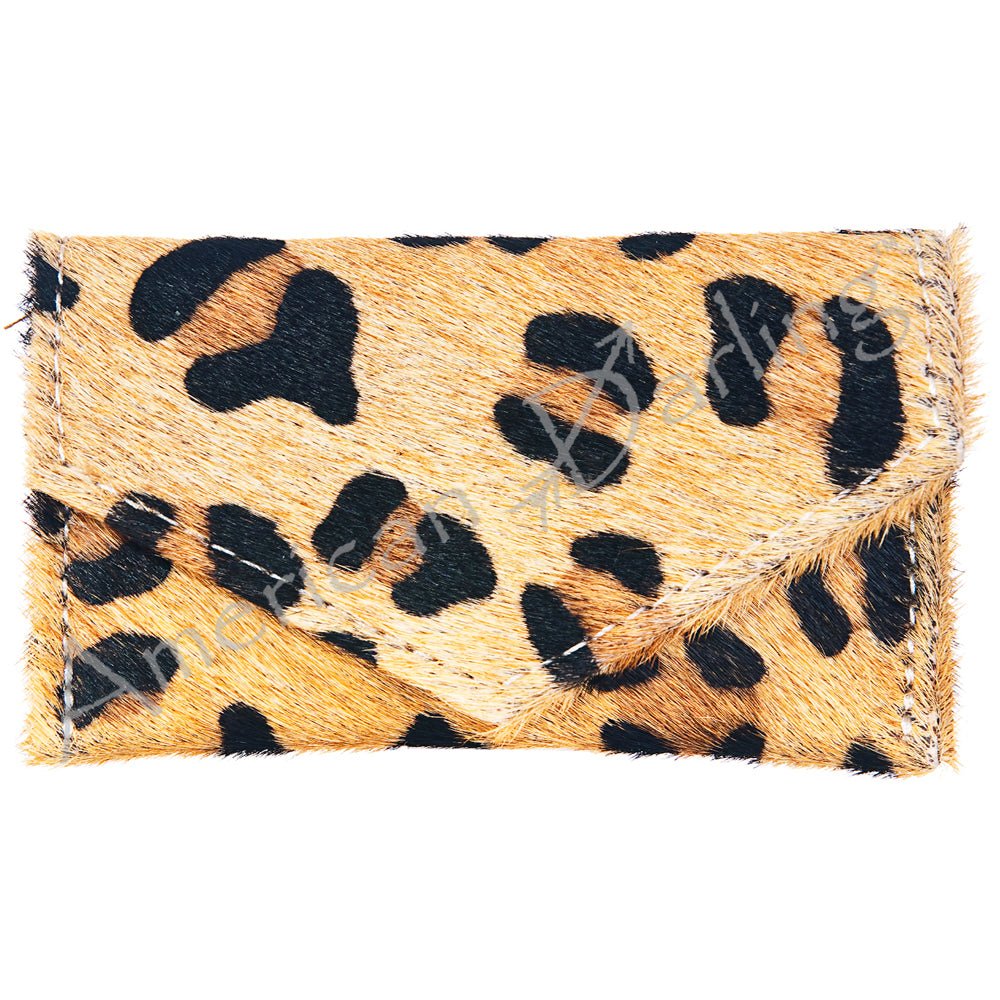 American Darling Coin Purse Hair-On Genuine Leather