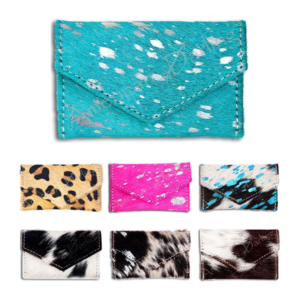 American Darling Coin Purse Hair-On Genuine Leather
