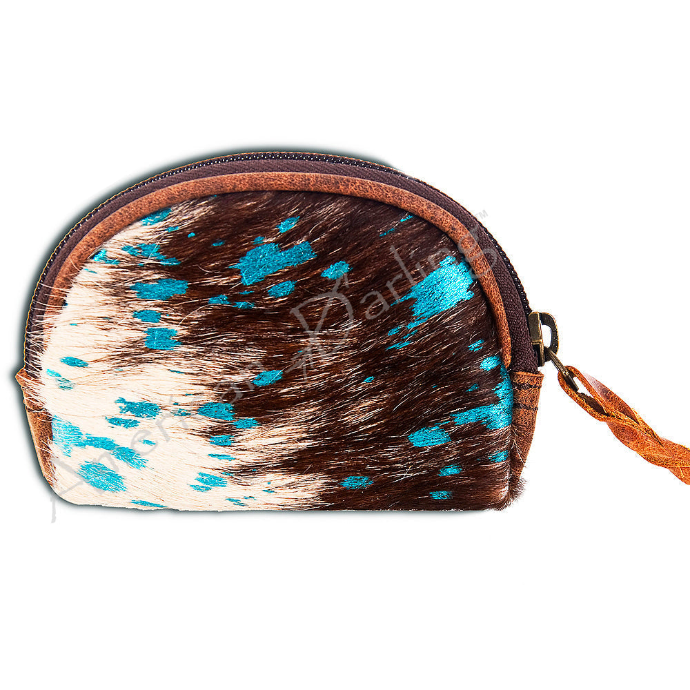 American Darling Coin Purse Hair-On Genuine Leather
