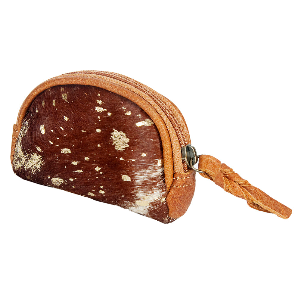 American Darling Coin Purse Hair-On Genuine Leather