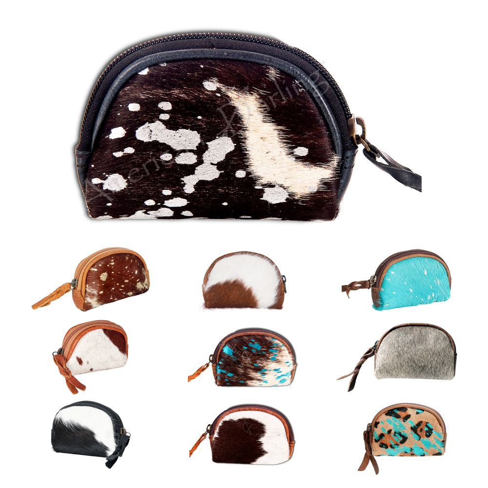 American Darling Coin Purse Hair-On Genuine Leather