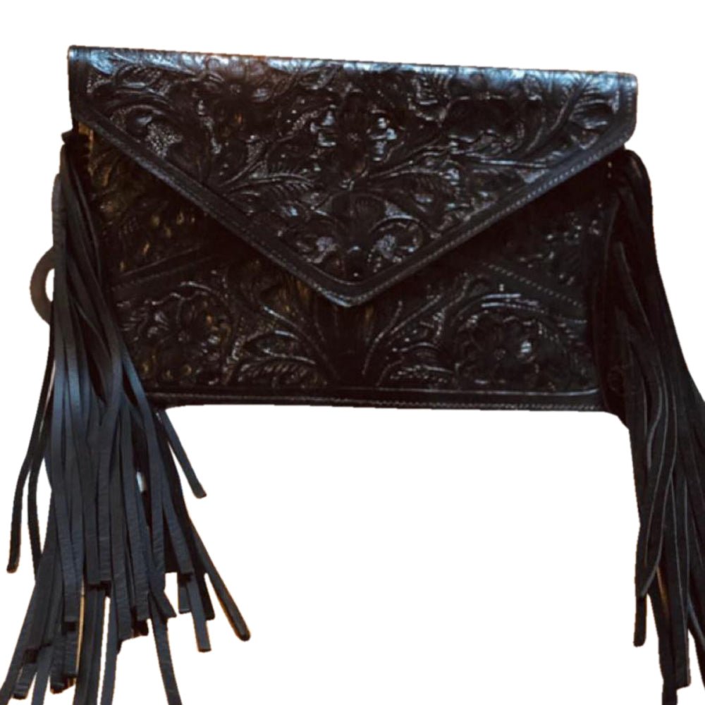 American Darling Hand-Tooled Genuine Leather Envelope Bag